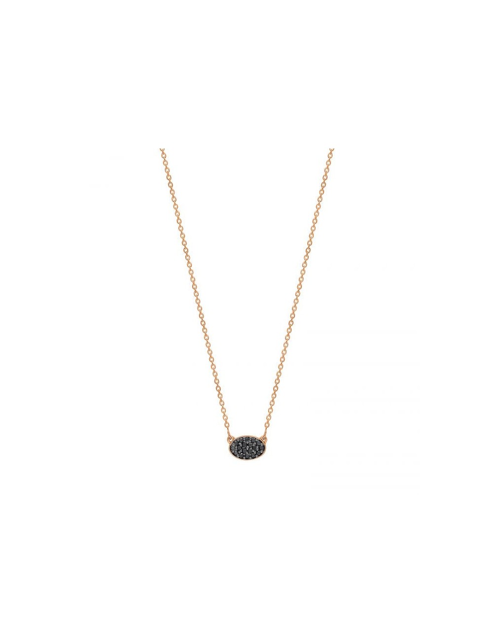 Mini Sequin Black Diamond Necklace