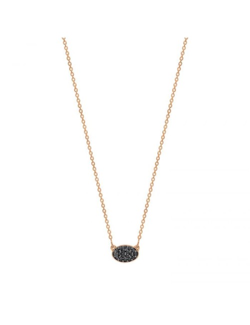 Mini Sequin Black Diamond Necklace