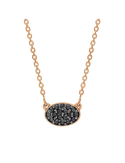 Mini Sequin Black Diamond Necklace