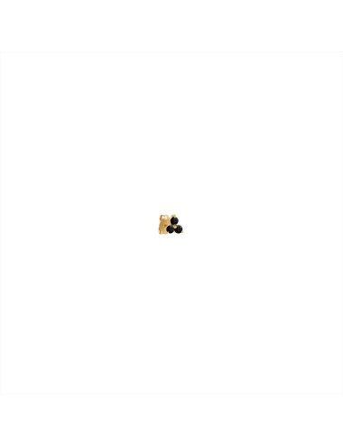 BO Stud Trilogie Diamants Noirs