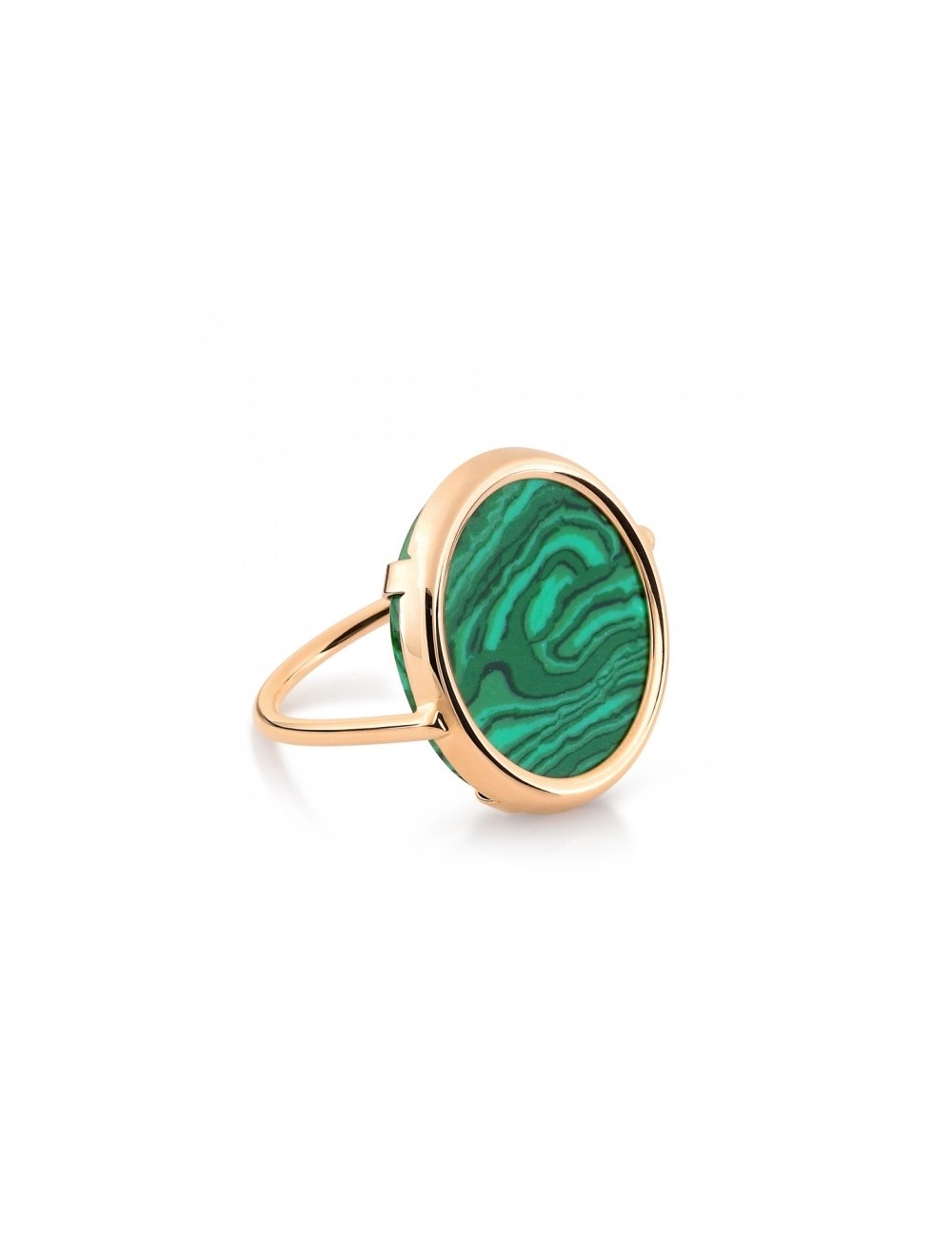 Disc Ring Ever Malachite