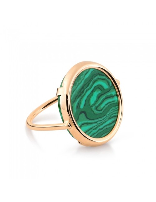 Disc Ring Ever Malachite