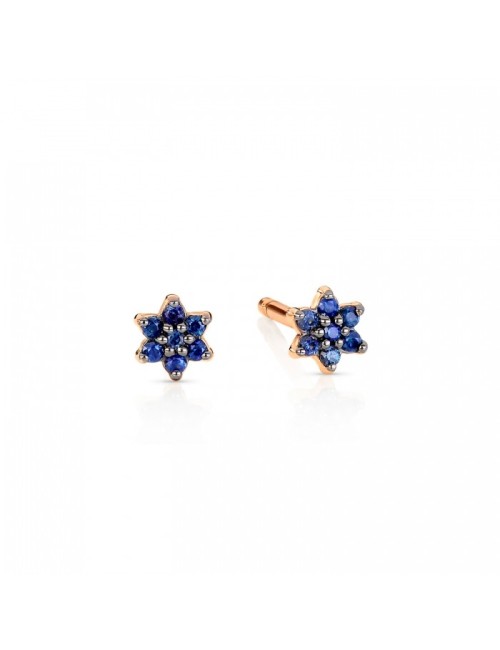 Mini Sapphire Star Studs