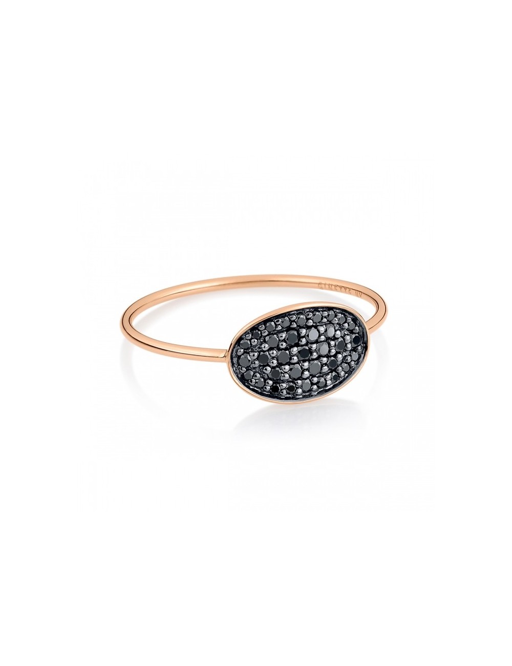 Mini Sequin Black Diamond Ring