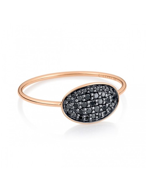 Mini Sequin Black Diamond Ring