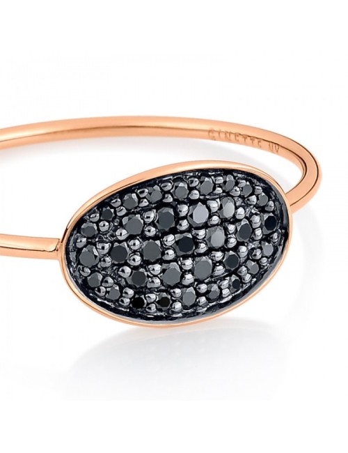 Mini Sequin Black Diamond Ring