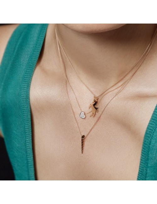 Collier Mini Gold Unicorne