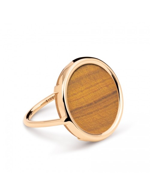 Disc Ring Ever Tiger Eye