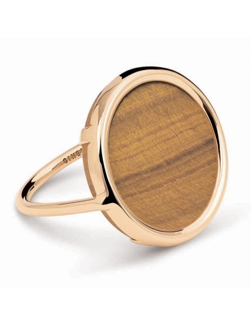 Disc Ring Ever Tiger Eye