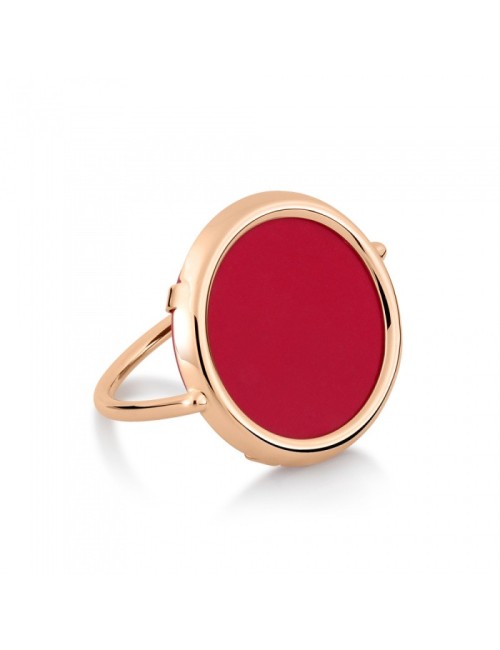 Disc Ring Maria Coral