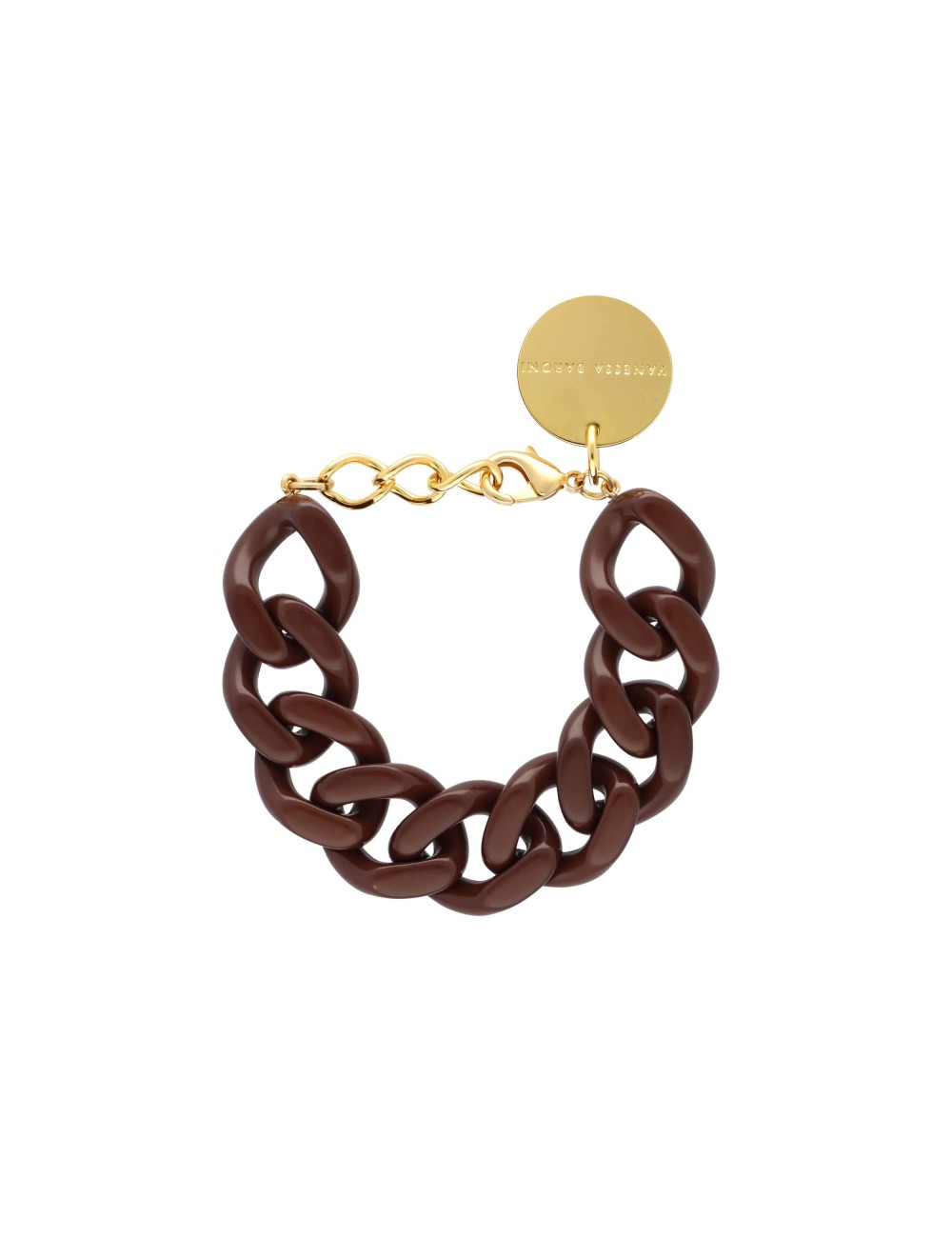 Flat Chain Bracelet Maroon