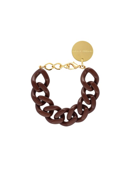 Flat Chain Bracelet Maroon