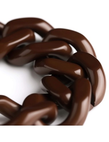 Flat Chain Bracelet Maroon