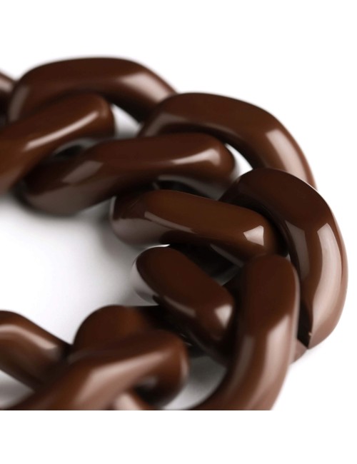 Flat Chain Bracelet Maroon