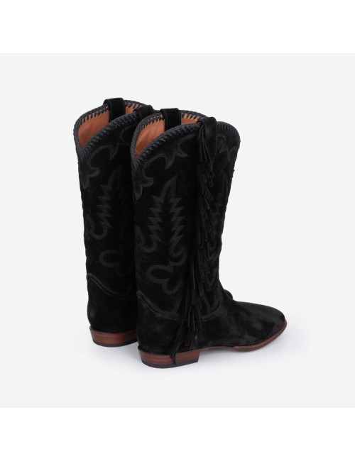 Midnight Bottes Black Franges