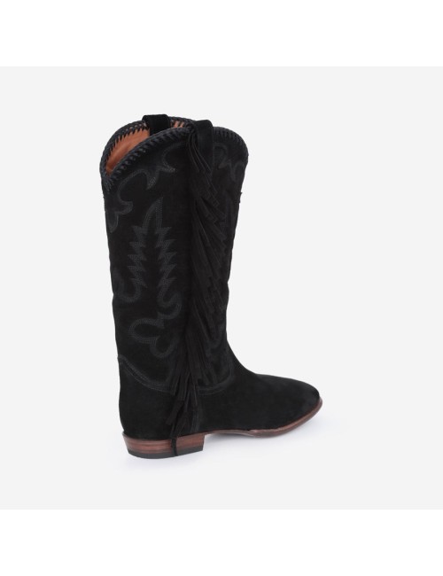 Midnight Bottes Black Franges