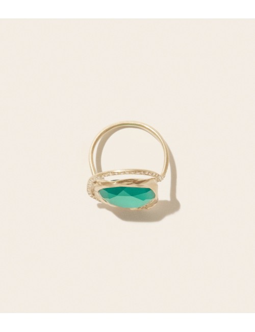 Gaia Bague Green Onyx