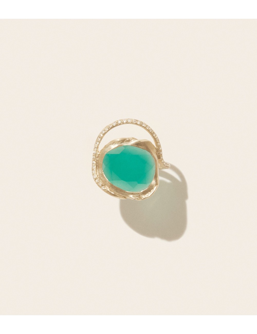 Gaia Bague Green Onyx