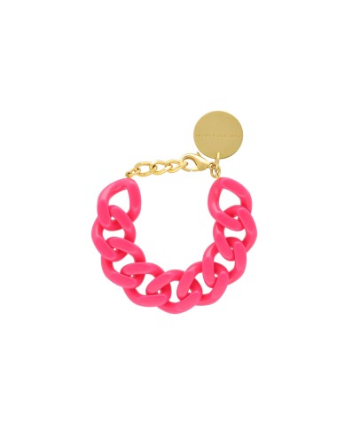 Flat Chain Bracelet Pink