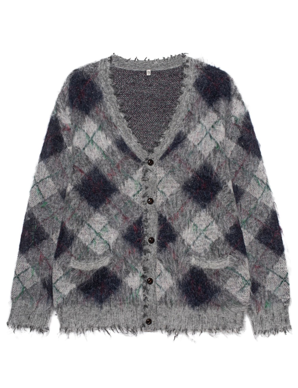 Fluffy Plaid Grey