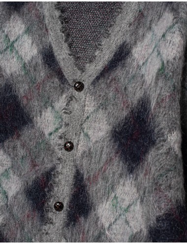 Fluffy Plaid Grey
