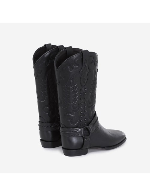 Midnight Bottes Clous noir