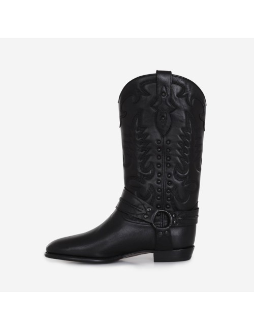 Midnight Bottes Clous noir