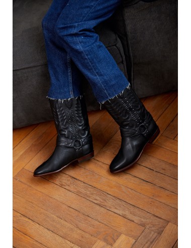 Midnight Bottes Clous noir