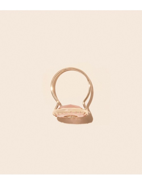 Souad Bague Quartz Rose
