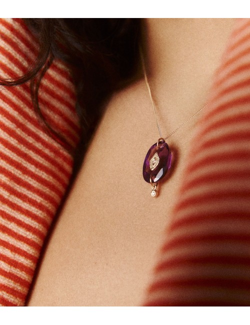 Souad Collier Purple Amethyst