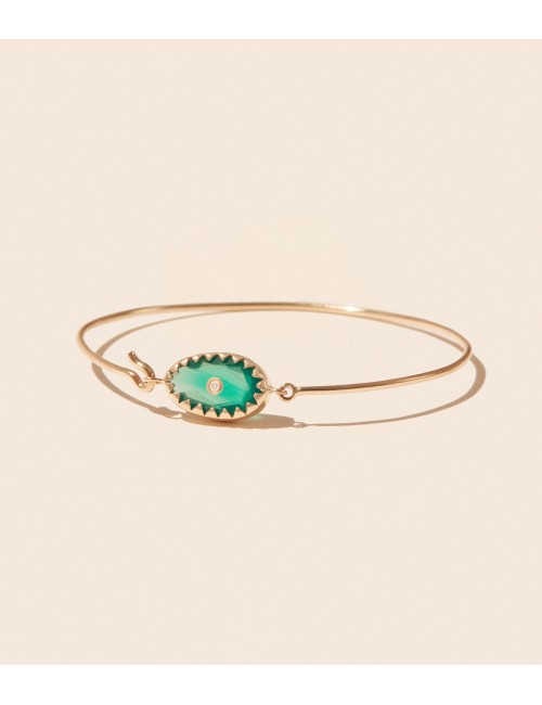 Orso Bracelet Jonc Green Onyx