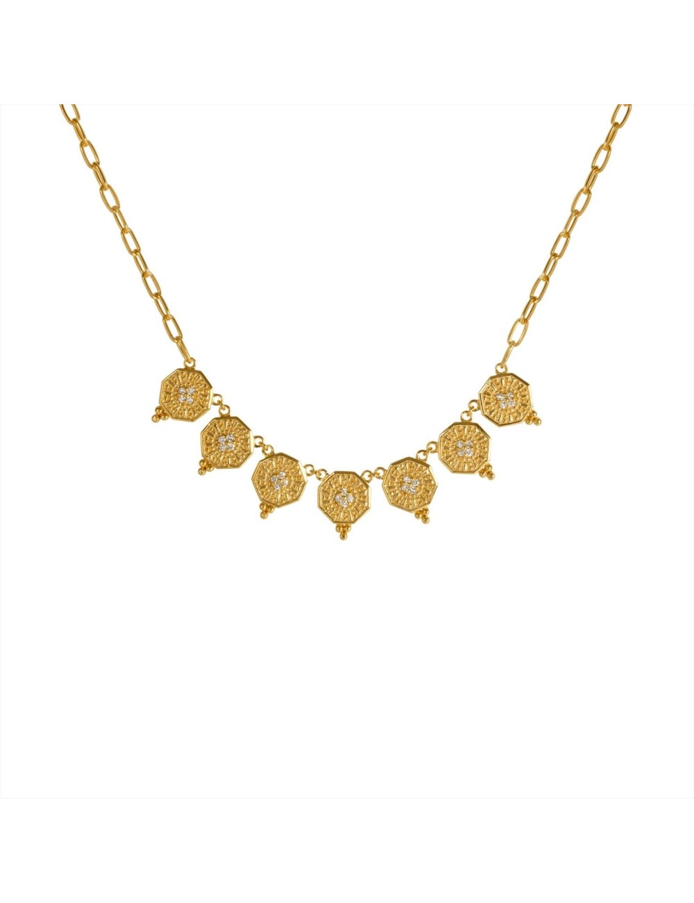 Sunset Yellow Vermeil Collier