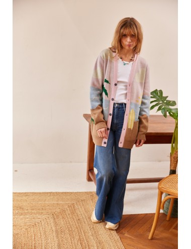 Life's Beach Cardigan Pink