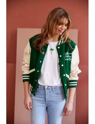 College Embroidery Green