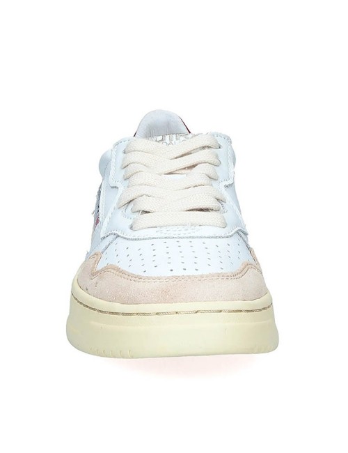 01 Low Leat Suede White Red