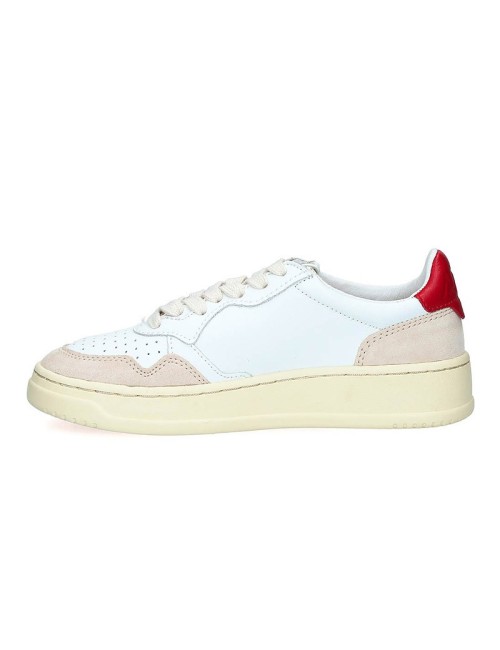 01 Low Leat Suede White Red