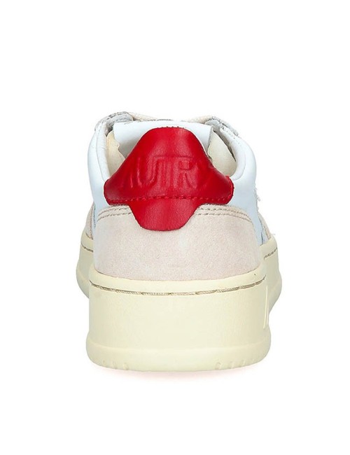 01 Low Leat Suede White Red