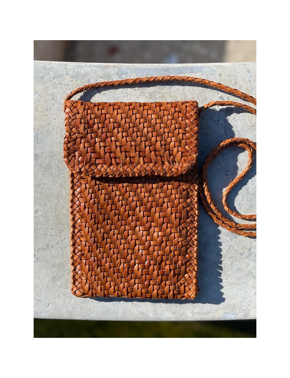 Phone Cross Body Tan