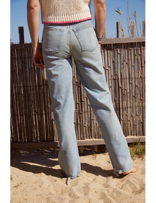 90's High Rise Loose Opal Indigo