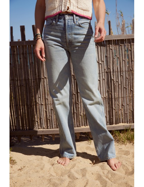 90's High Rise Loose Opal Indigo