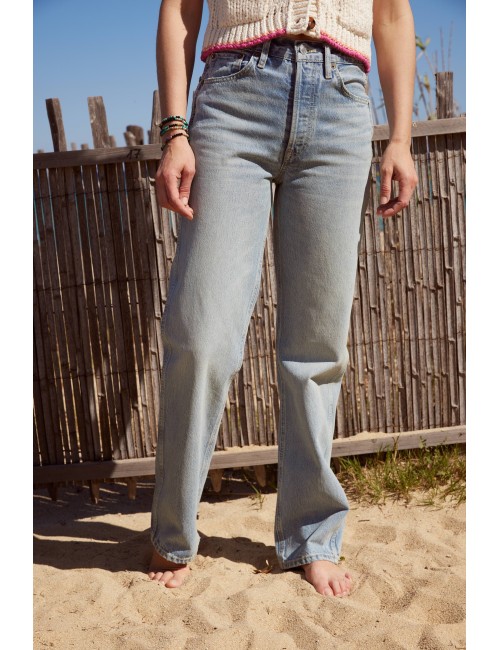 90's High Rise Loose Opal Indigo