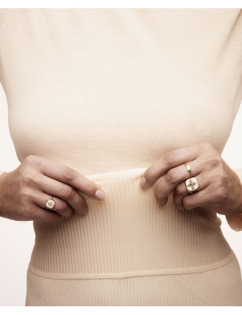 Bowie 2 Bague Blanc