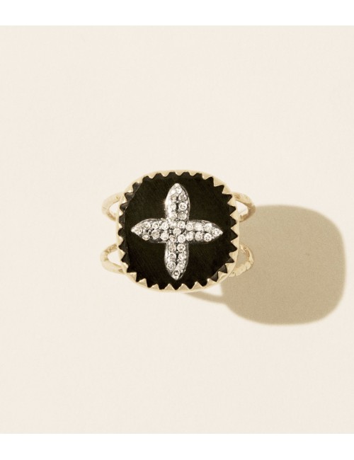 Bague Bowie 2 Noir Diamant