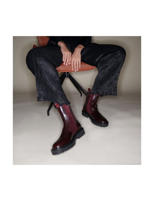 Chelsea Bottines Ziggy Bordeaux