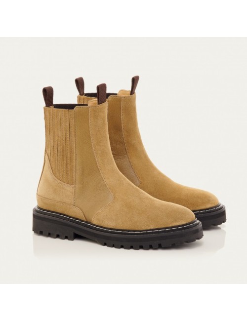 Chelsea Ziggy Boots Olive et Greige