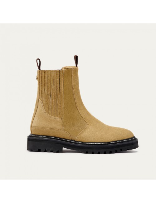 Chelsea Ziggy Boots Olive et Greige