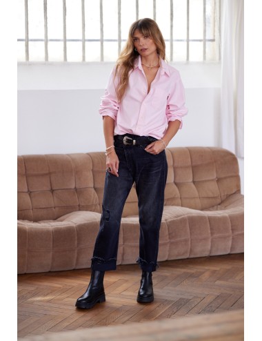 LS Seamless Button Up Shirt LT Pink