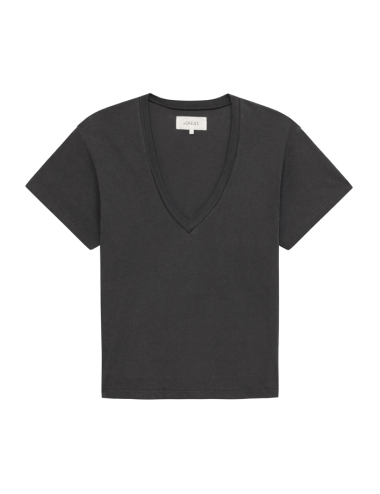 The V Neck Washed Black