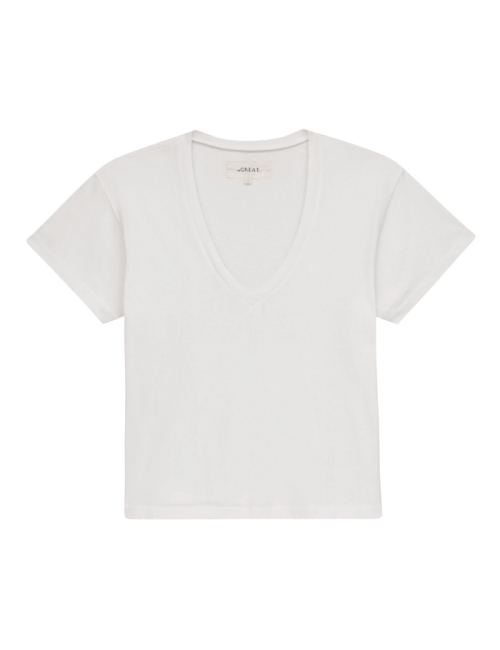 The V Neck True White