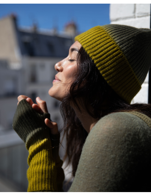 Bonnet Deep Dye Kaki